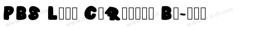 PBS Logo Cyrillic Bo字体转换